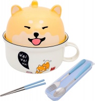 Kulho: Shiba-Inu Wa! Ramen Bowl Set (700ml)