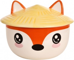 Kulho: Fox Ramen Bowl With Lid (550ml)