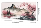 Hiirimatto: Watercolour Landscape - Cherry Blossoms (80x30)