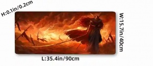 Pelimatto: Fantasy - Fire Soldier (90x40cm)
