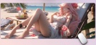 Hiirimatto: Anime - Girl Chilling (80x30cm)