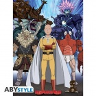 Juliste: One Punch Man - Saitama vs Villains (52x38)