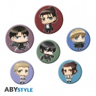 Attack On Titan - Badge Pack - Chibi Characters