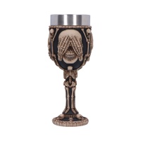 Nemesis Now: Three Wise Skeleton Goblet (20cm)