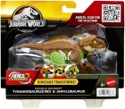 Jurassic World: Fierce Changers - T. Rex & Ankylosaurus (brown)