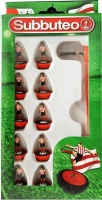 Subbuteo: Red/white Stripes Team Set