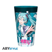 Lasi: Hatsune Miku - Musical City Large Glass (400ml)