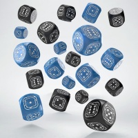 Noppasetti: Fortress Compact - D6 Black & Blue (20)