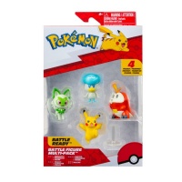 Pokemon: Battle Figure - Gen IX 4-Pack (Fuecoco, Sprigatito, Pikachu & Quaxly)