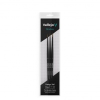 Vallejo Brush: design set natural hair (sizes 0, 1, 2)