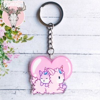 Avaimenper: Alpacorn Love Keycharm (5cm) (Niramuchu)