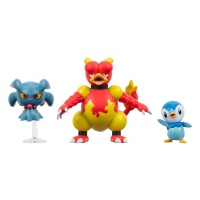 Pokmon: Battle Figure - Piplup, Misdreavus, Magmar (5cm)