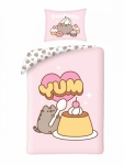 Pussilakanasetti: Pusheen - Yum Pudding (140x200cm)