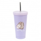 Pusheen Moments Metal Tumbler With Straw