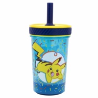 Muki: Drop Safe Pokemon - Doodle Straw Tumbler (370ml)