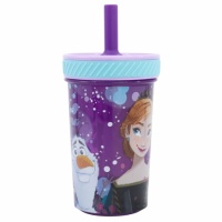 Muki: Drop Safe Frozen - Violet Straw Tumbler (370ml)