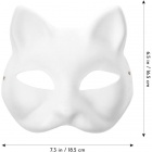 Naamio: Valkoinen Kissamaski (18.5x16.5cm)