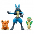 Pokemon: Battle Figure - Snivy, Pawmi, Lucario (5cm)