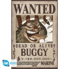 Juliste: One Piece - Wanted Buggy Wano (52x38)