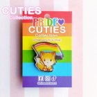 Pinssi: Cuties Pride 2024 - Rainbow Fox Metal Pin Badge (3.5cm) (Niramuchu)