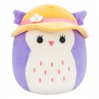 Pehmo: Squishmallows - Purple Owl With Sun Hat Holly (18cm)