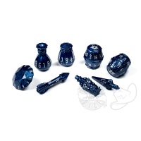 Polyhero Rogue 8 Dice Set Midnight Blue