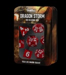 Noppasetti: Fanroll Dragon Storm Silicone Dice - Red Dragon Scales 16mm (7)