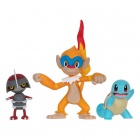 Pokemon: Battle Figure - Pawniard, Squirtle #1, Monferno (5cm)