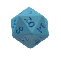 UltraPro: Heavy Metal - Vivid Light Blue D20 Dice Set