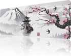 Hiirimatto: Extended Gaming Mouse Pad - Ink Temple (80x30)