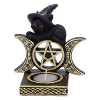 Nemesis Now: Black Magic Tea Light Holder (11.2cm)