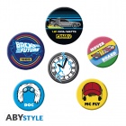 Pinssisetti: Back To The Future - Symbols (Set Of 6)