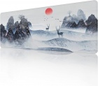 Hiirimatto: Extended Gaming Mousepad - Foggy Landscape (80x30)