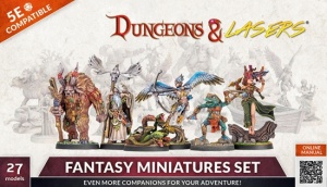 Dungeons & Lasers: Fantasy Miniatures Set