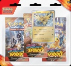 Pokemon TCG: SV8 Surging Sparks - 3-Pack Blister (Zapdos)