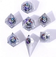 Noppasetti: Hymgho - Always Watching Dragons Eye Resin Dice Set Chromatic (7)