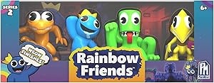 Pehmo: Rainbow Friends  - Series 2 Collectable Figure, 4pk Neon