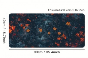 Hiirimatto: Orange Flower (40x90cm)