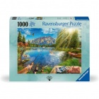 Palapeli: Ravensburger - Life At The Lake (1000)