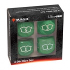 Noppasetti: MTG - Loyalty Green D6 Deluxe (4)