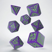 Noppasetti: Pathfinder Goblin Purple & Green Dice Set (7)