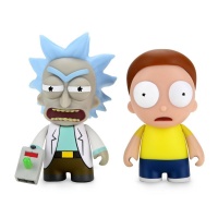 Figu: Rick And Morty - Raygun Rick And Morty Mini, 2-pack (7cm)