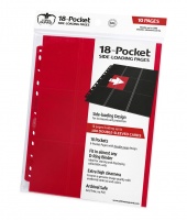 Ultimate Guard: 18-pocket Pages Side-loading (10) - Red