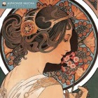 Kalenteri: Alphonse Mucha Wall Calendar (2025) (Art Calendar)