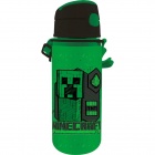 Juomapullo: Minecraft - Black/Green Aluminium Canteen (600ml)