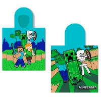 Pyyhe: Minecraft - Heroes, Green/Blue (Cotton Poncho Towel)