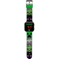 Minecraft: Led Watch - Creeper, Red Numbers