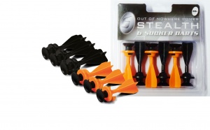 Petron: Stealth - Spare Sucker Darts Black And Orange (6kpl)