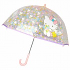 Sateenvarjo: Hello Kitty - Transparent, Purple/Pink (48cm)