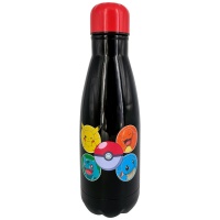 Juomapullo: Pokemon - PokeBalls, Black/Red (500ml)